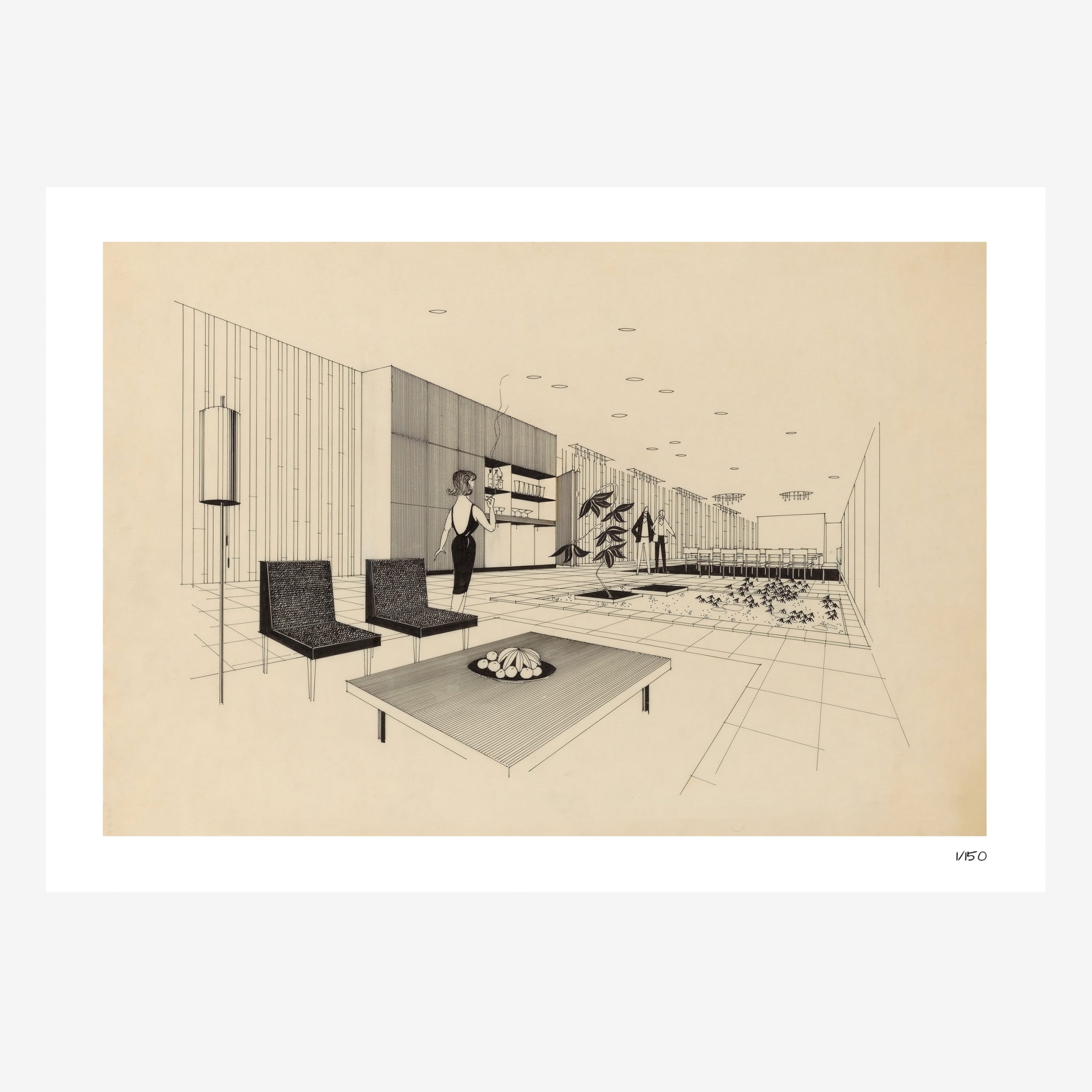 View of Clore Penthouse Limited Edition Print | Modern Artwork